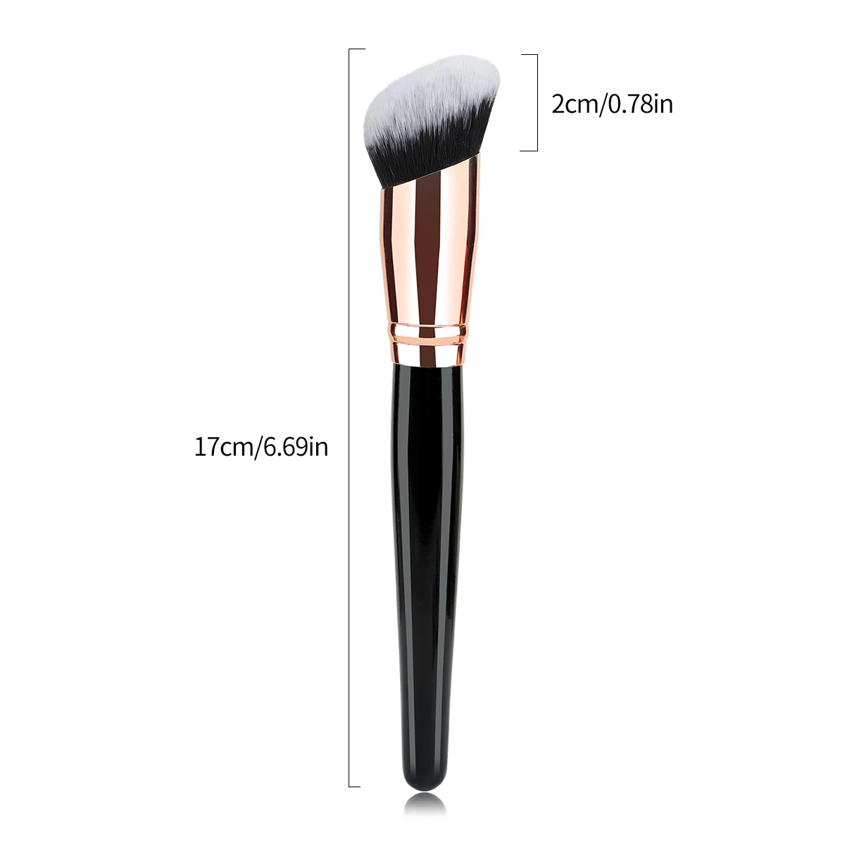 1Pcs Big Angled Top Loose Powder Makeup Brush Foundation Contour Blusher Face Cheek Cosmetic Beauty Make Up Brush Tool