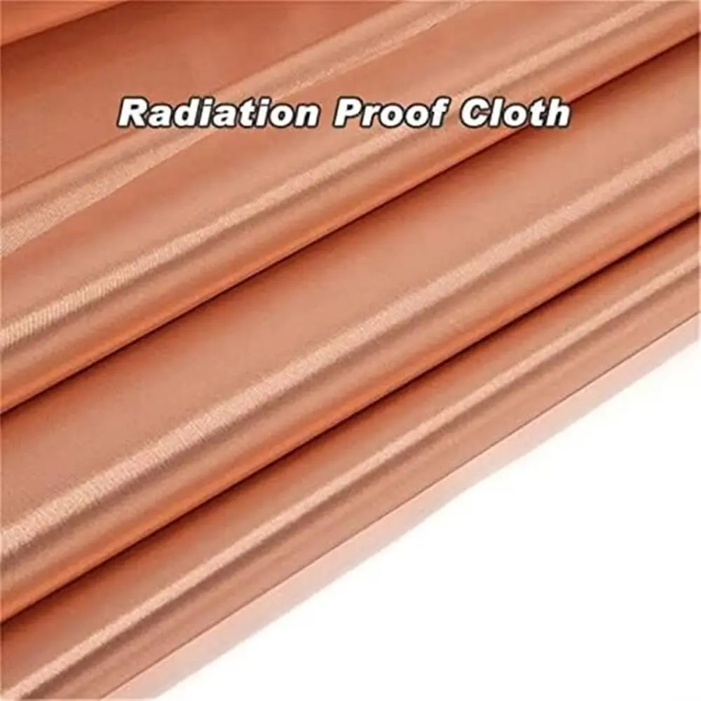 New 1.1x1Meter RFID Shielding Block Gold Copper Polyester Anti-Radiation Cloth Anti Signal Interfer Cloth
