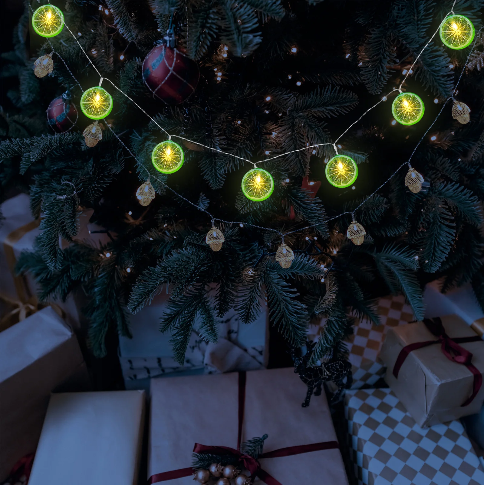 10 متر 50Led الجير شريحة سلسلة أضواء Usb بالطاقة للداخلية في الهواء الطلق حفل زفاف الديكور التخييم حديقة الجنية أضواء