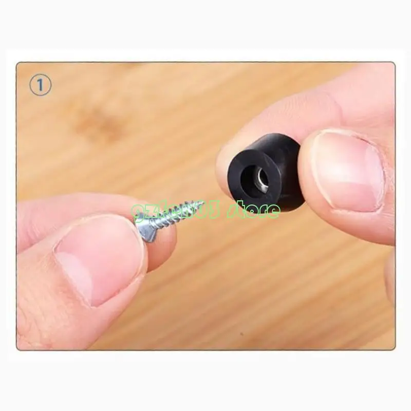 

W0YC 120pcs нельзя малые резиновые ножки из ПВХ с винтами мягкая резиновая доска резиновые ножки