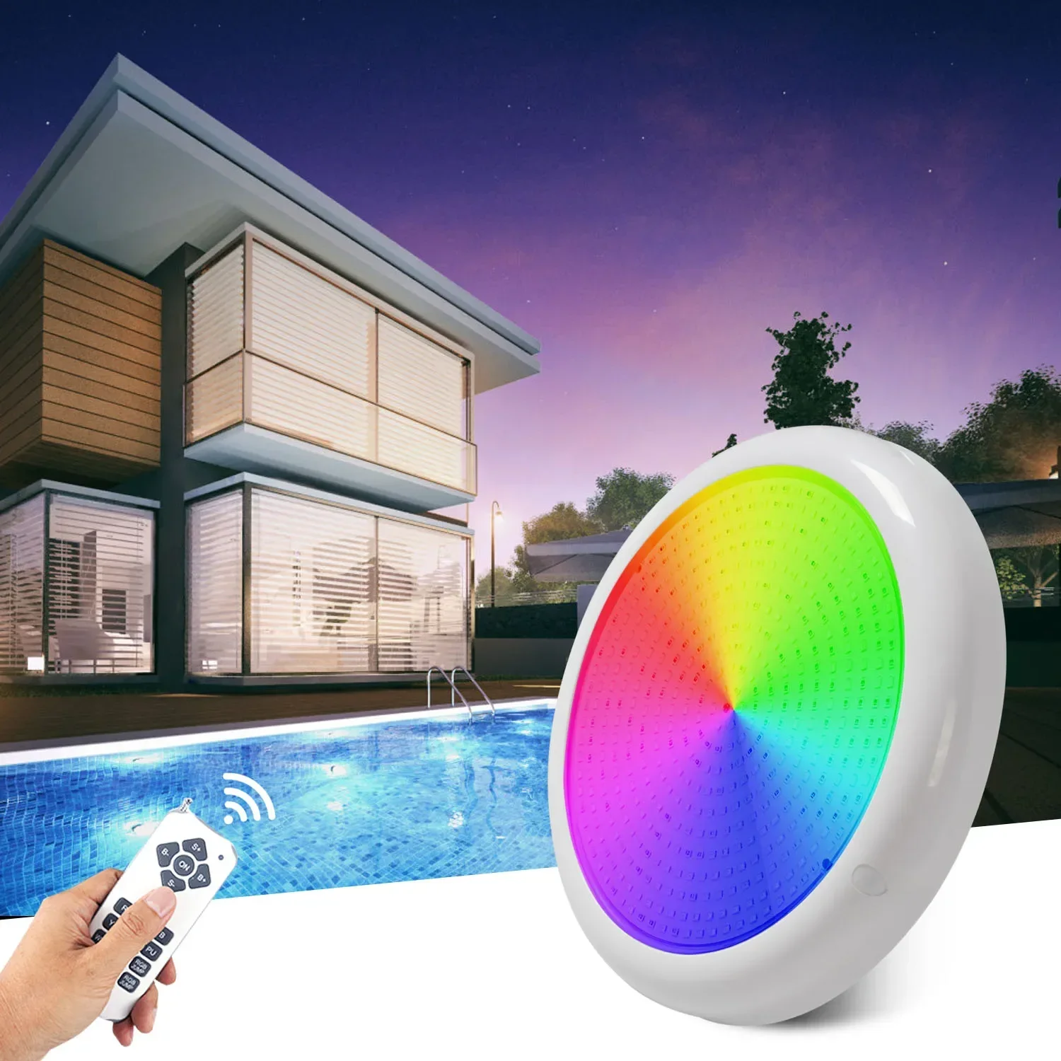 

Wholesale Pool Lamp Tuya Ip68 Waterproof Resin Filled Rgb Smart App Led Underwater Lighting Swimming Pool Light With Cable