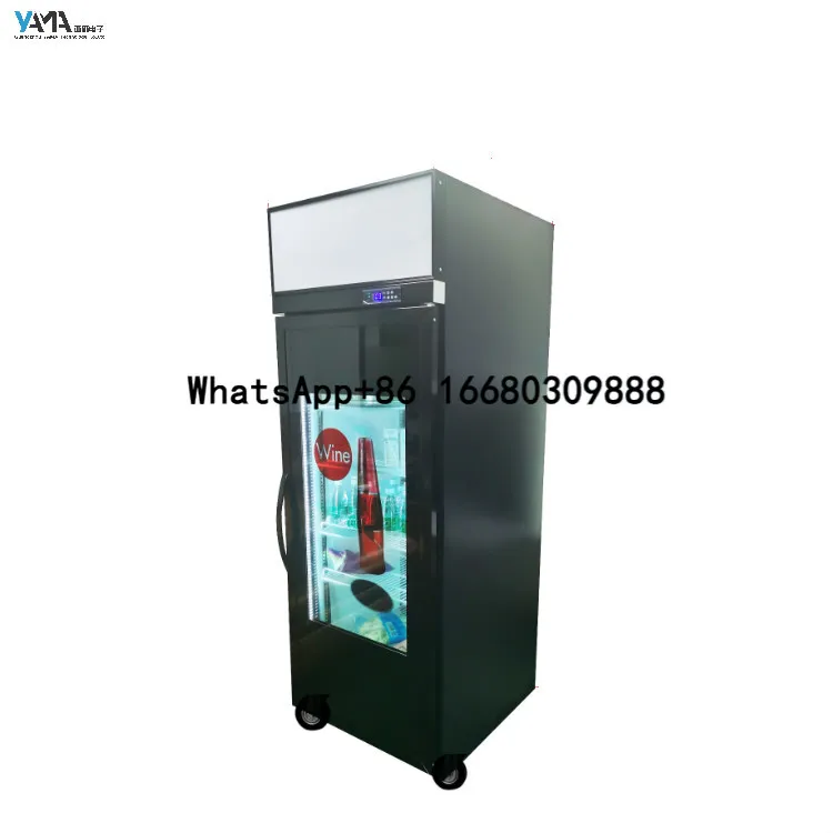 top freezer refrigerator with transparent lcd display touch screen android computer