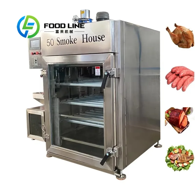 Multifunctional Food Smoker Machine, Smoke, Dry And Cook 3‑In‑1, Save Workshop Space For Meat And Seafood Production