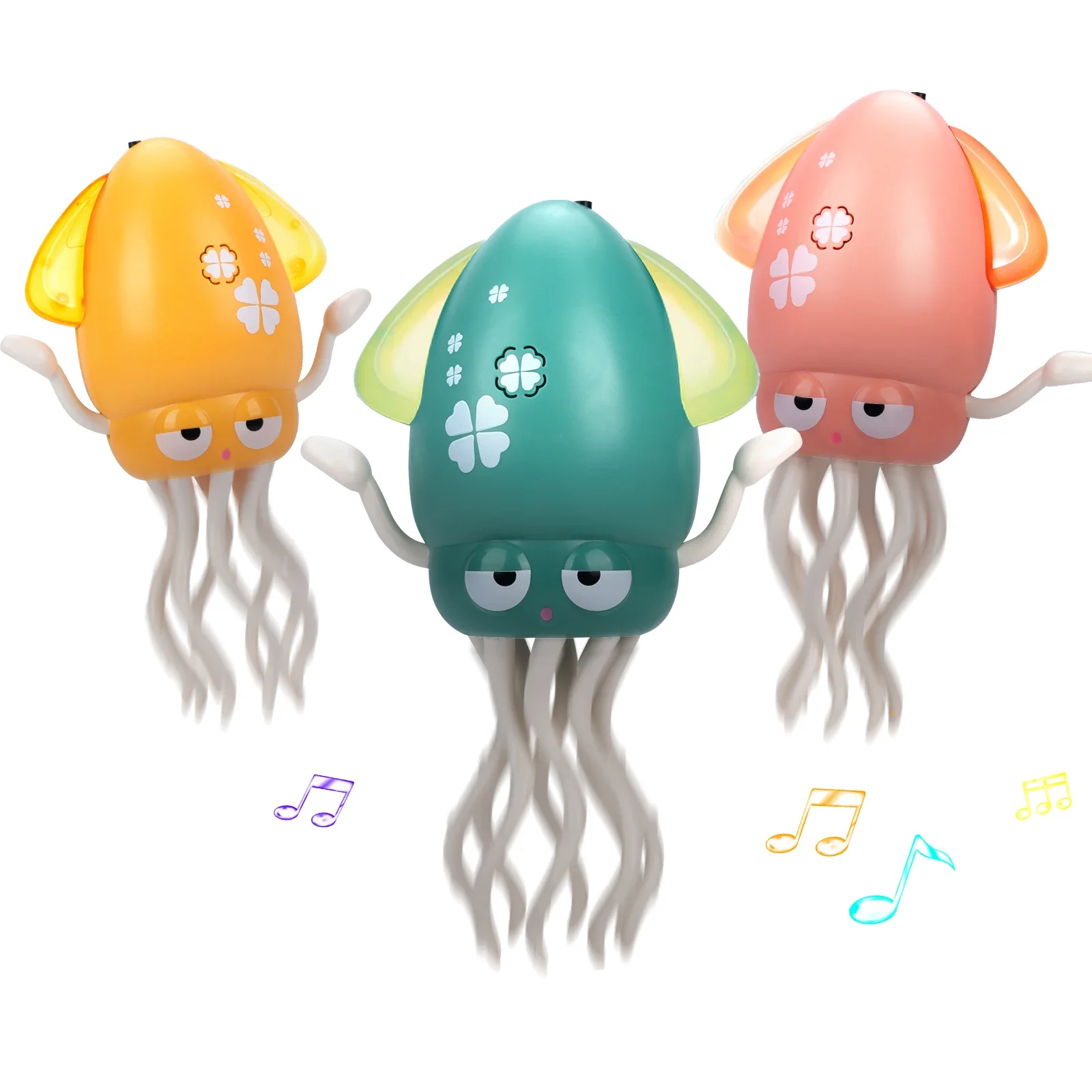 Electric Dancing Squid Toy Crawling Dancing Swinging Octopus Kid Electronic Pet Toddler Toy Birthday Gift With LED Lights &Music