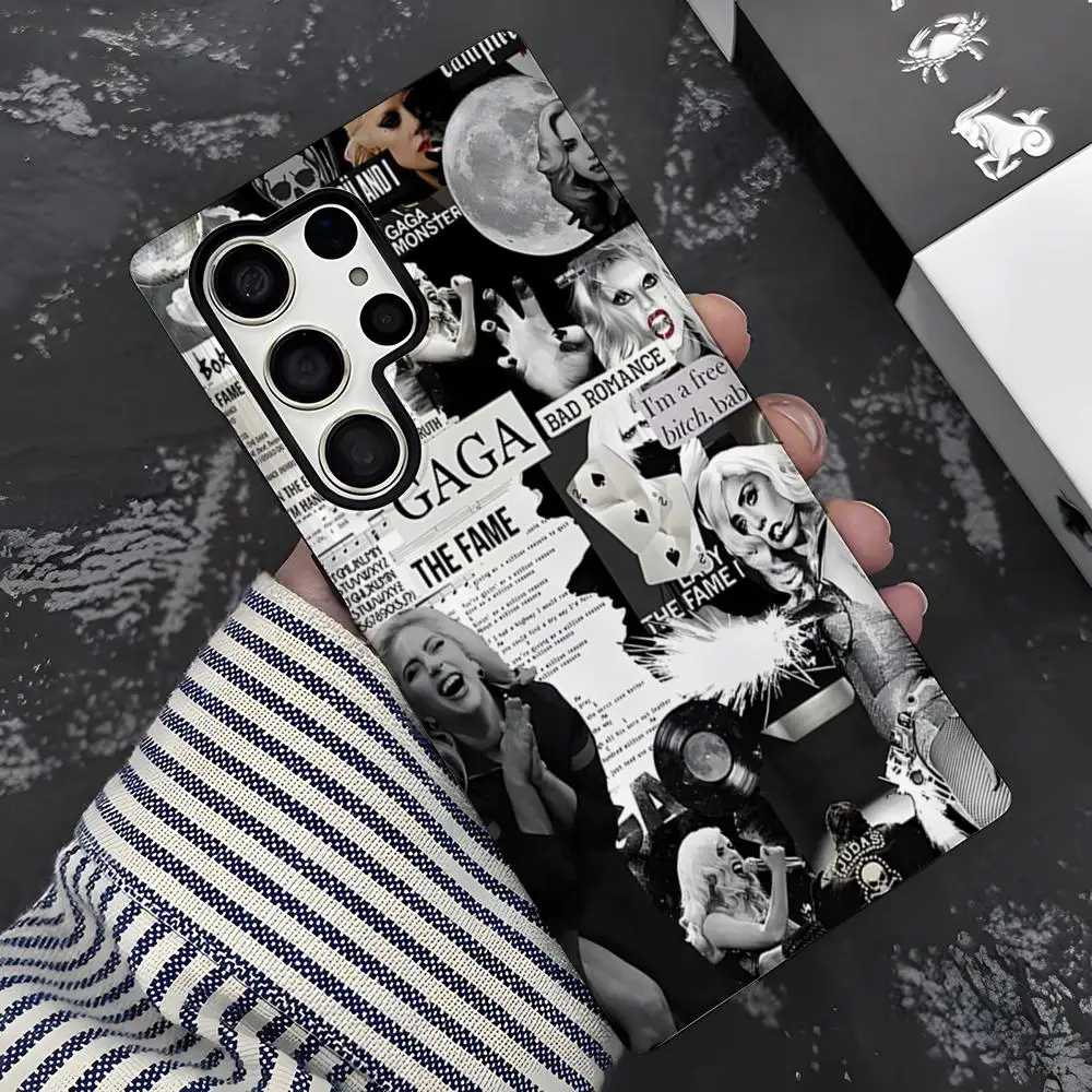 Чехол для телефона Lady Gaga Singer для Samsung S25 S21 S22 S23 S24 FE Ultra Plus A56 A36 A26 A16, глянцевый чехол 2 в 1 Чехол для телефона Lady Gaga Singer для Samsung S25 S21 S22 S23 S24 FE Ultra Plus A56 A36 A26 A16, глянцевый чехол 2 в 1