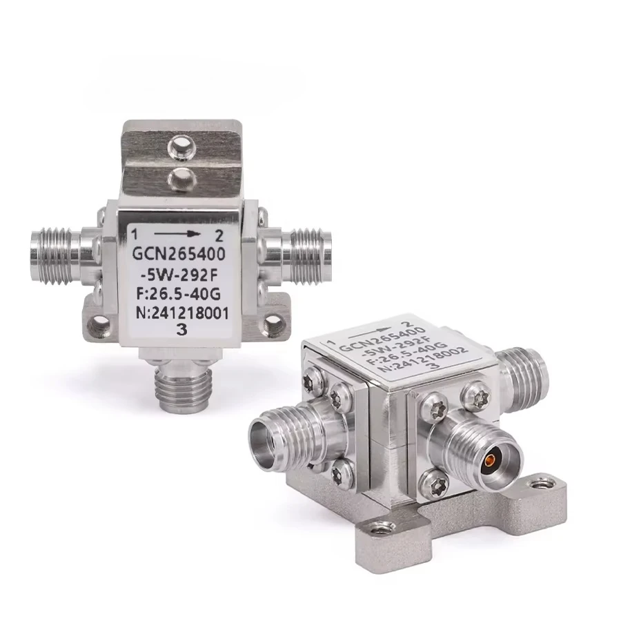 RF Circulator with 13.8dB Isolation 5Watts and 2.92mm Female from 26.5GHz to 40GHz