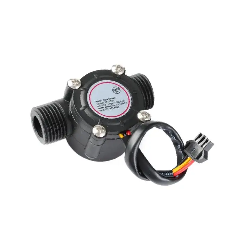 

YF-S201 12V Water Flow Sensor DC 5-18V Flowmeter Hall Flow Sensor Control Liquid Switch 1-30L/min 2.0MPa