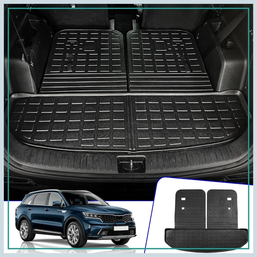 

Cargo Mat Compatible with 2021-2026 Kia Sorento, TPE All Weather Trunk Liner, Back Seat Protector, Car Accessories
