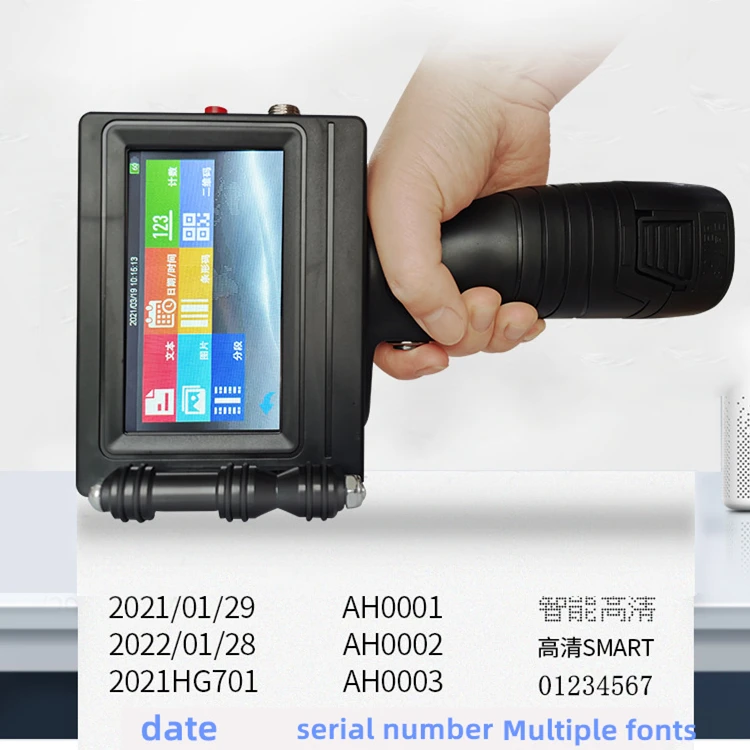 Portable Handheld Expiring Date Coding Inkjet Printer For Carton,Bag,Plastic Machine