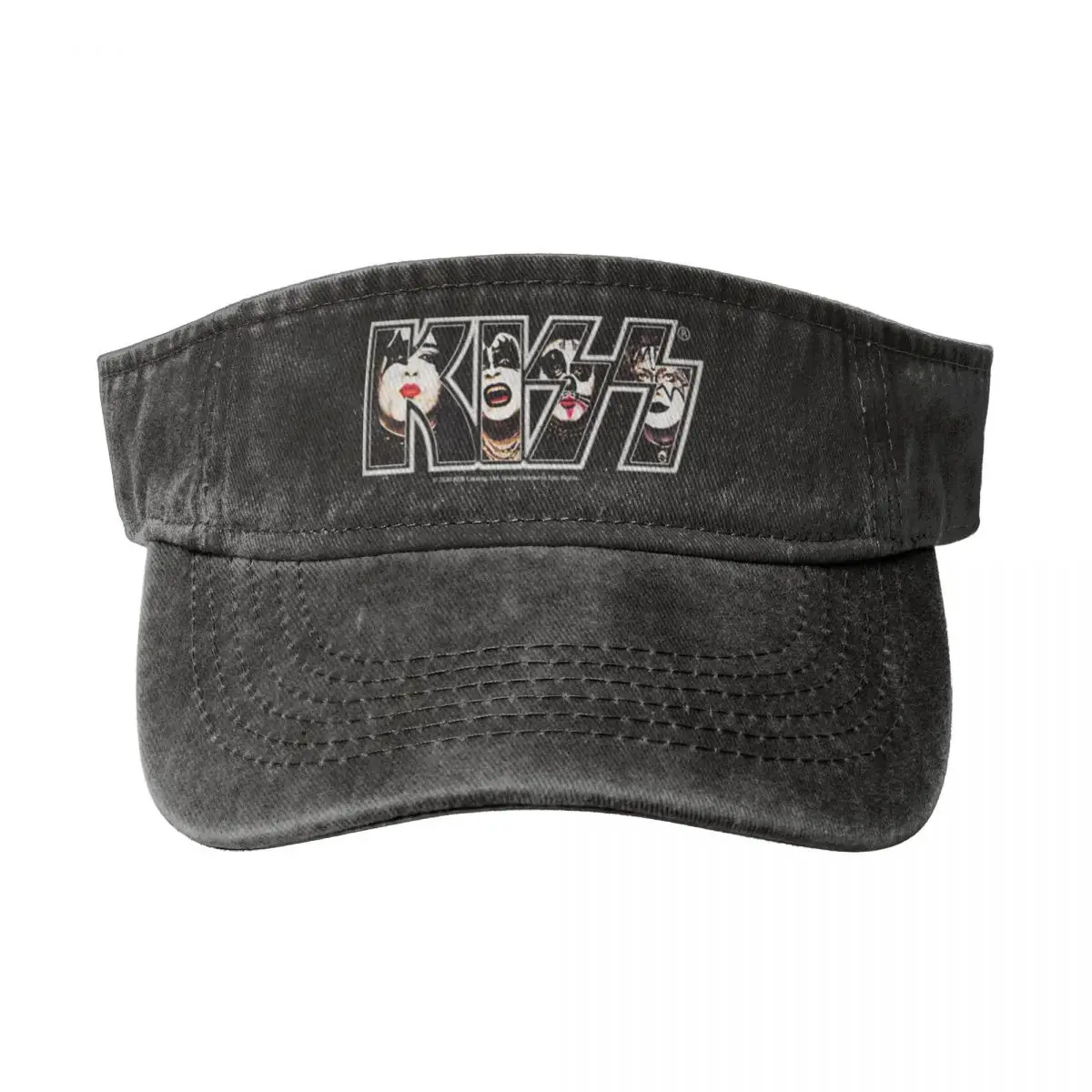 KISS The Band Logo With Members In It Racerback Baseball Caps Outdoor Sun Hats Empty Top Cotton Golf Hat