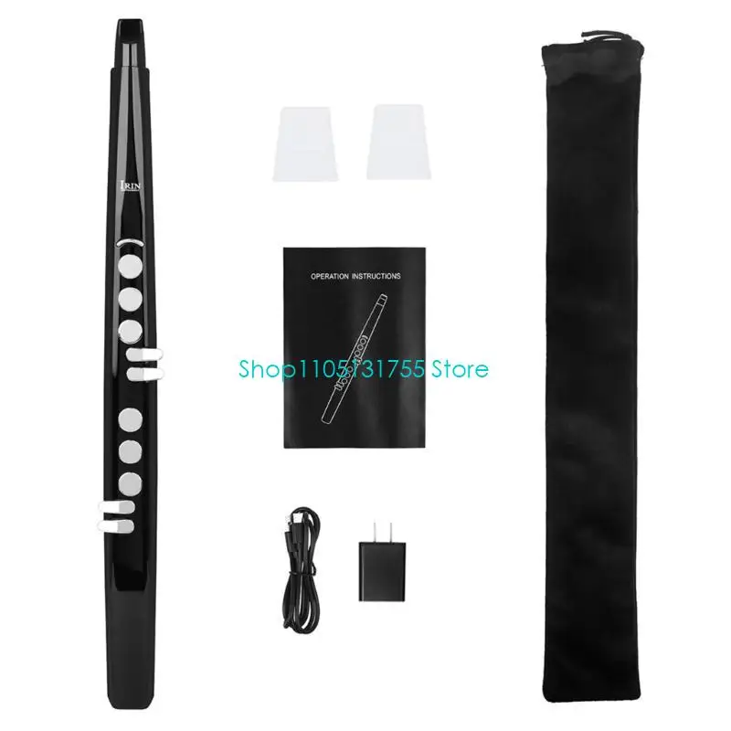 K0EF Electronic Wind Instrument Saxophone Flute Recorder Electronic Flute Suona Electric Wind Pipe, Portable Easy To Operate