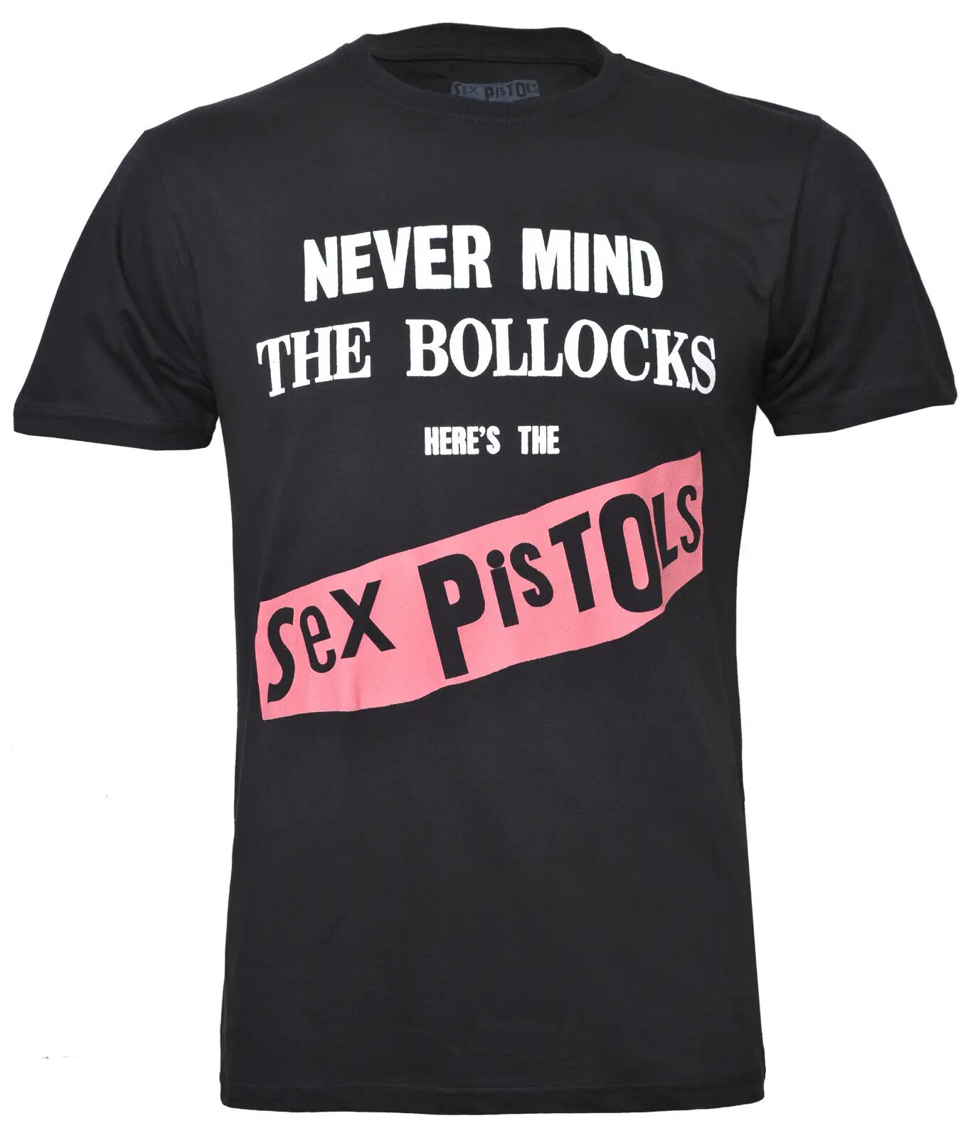 Sex Pistols T Shirt Official Never Mind the Bollocks New Punk Album Art Black