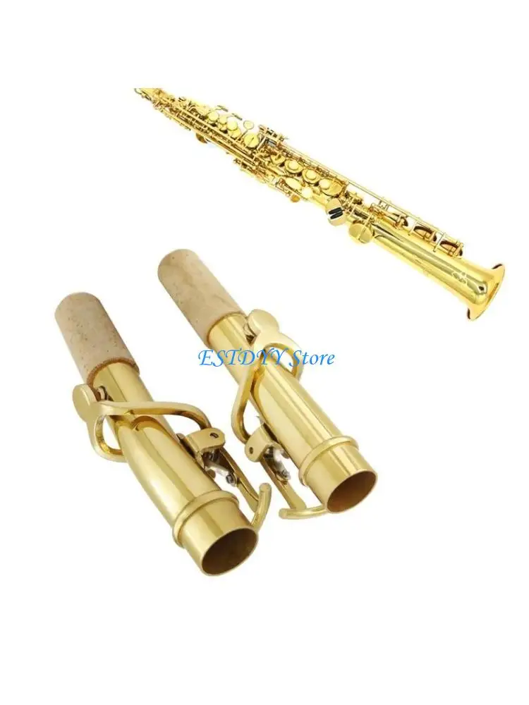 

G6DE 2 Pcs Soprano Saxophone Straight Neck and Curved Neck Instruments Accessories
