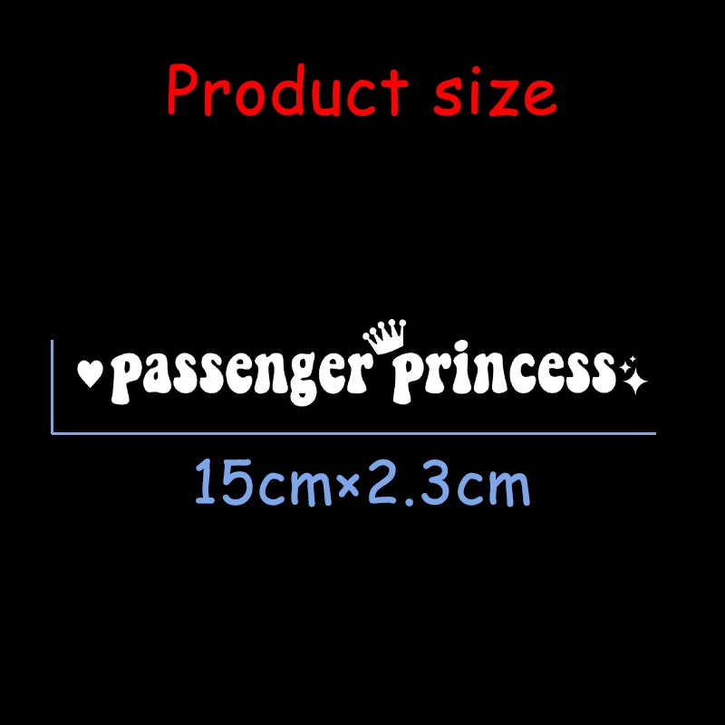 15*2.3CM Passenger princess car stickers funny creative stickers for car rearview mirrors