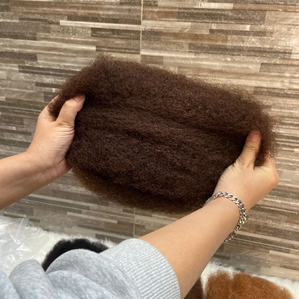 Afro Kinky Bulk Echthaar für Häkelzöpfe 50g/Packung für Mini Twist Braids Dreadlock-Verlängerungen 10-20 Zoll – Detail 6