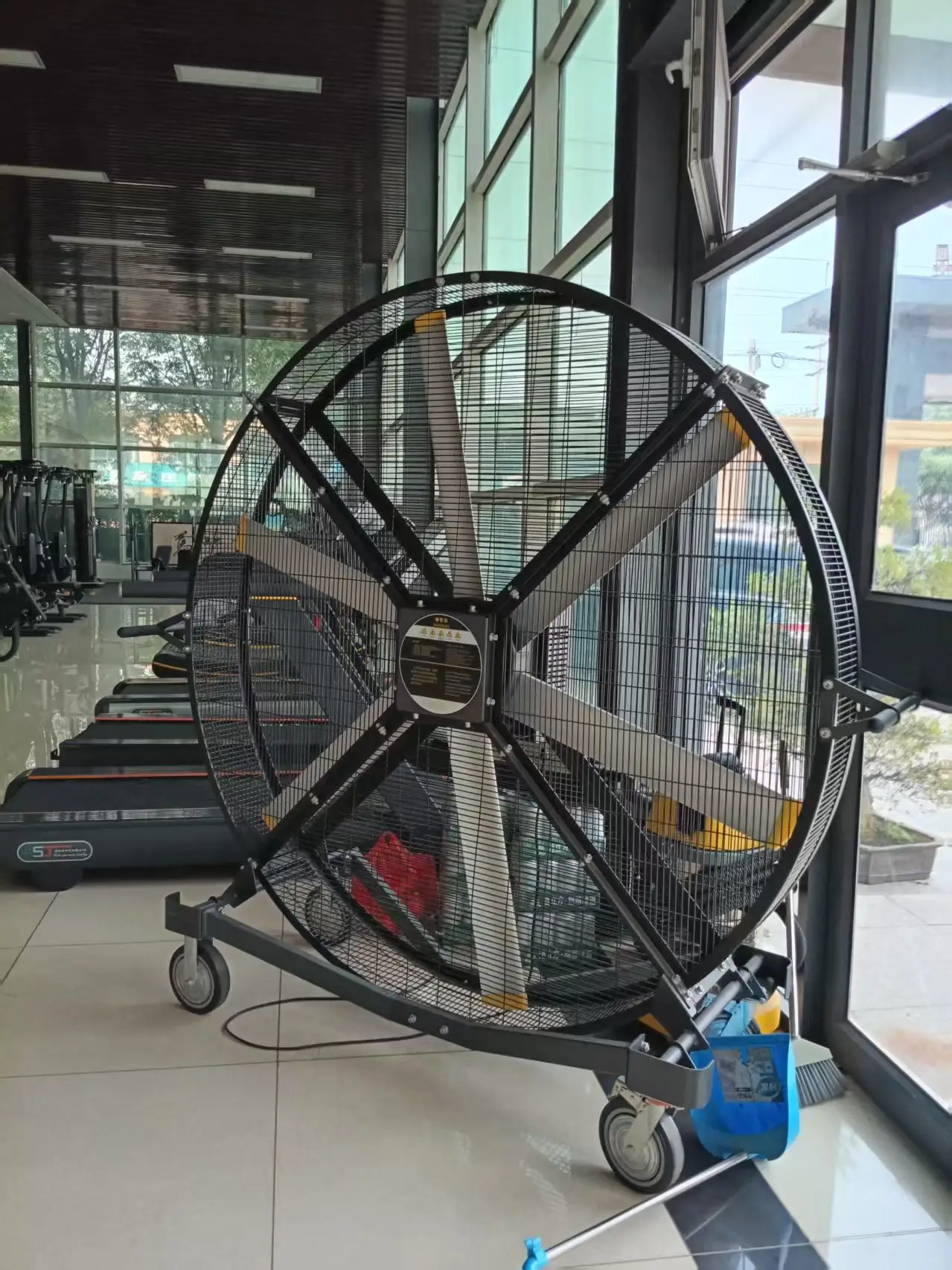 2025 ASJ Fitness Hot Sale Gym Equipment Commercial Big Industrial Fan High Quality Commercial Fan Big Gym Stand Fan
