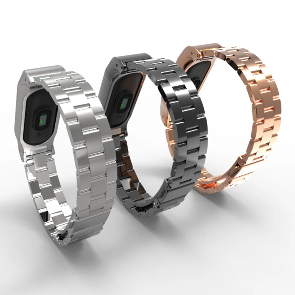 

Сменный браслет из нержавеющей стали для 2, регулируемый металлический ремешок, защитный аксессуар, удобный умный браслет