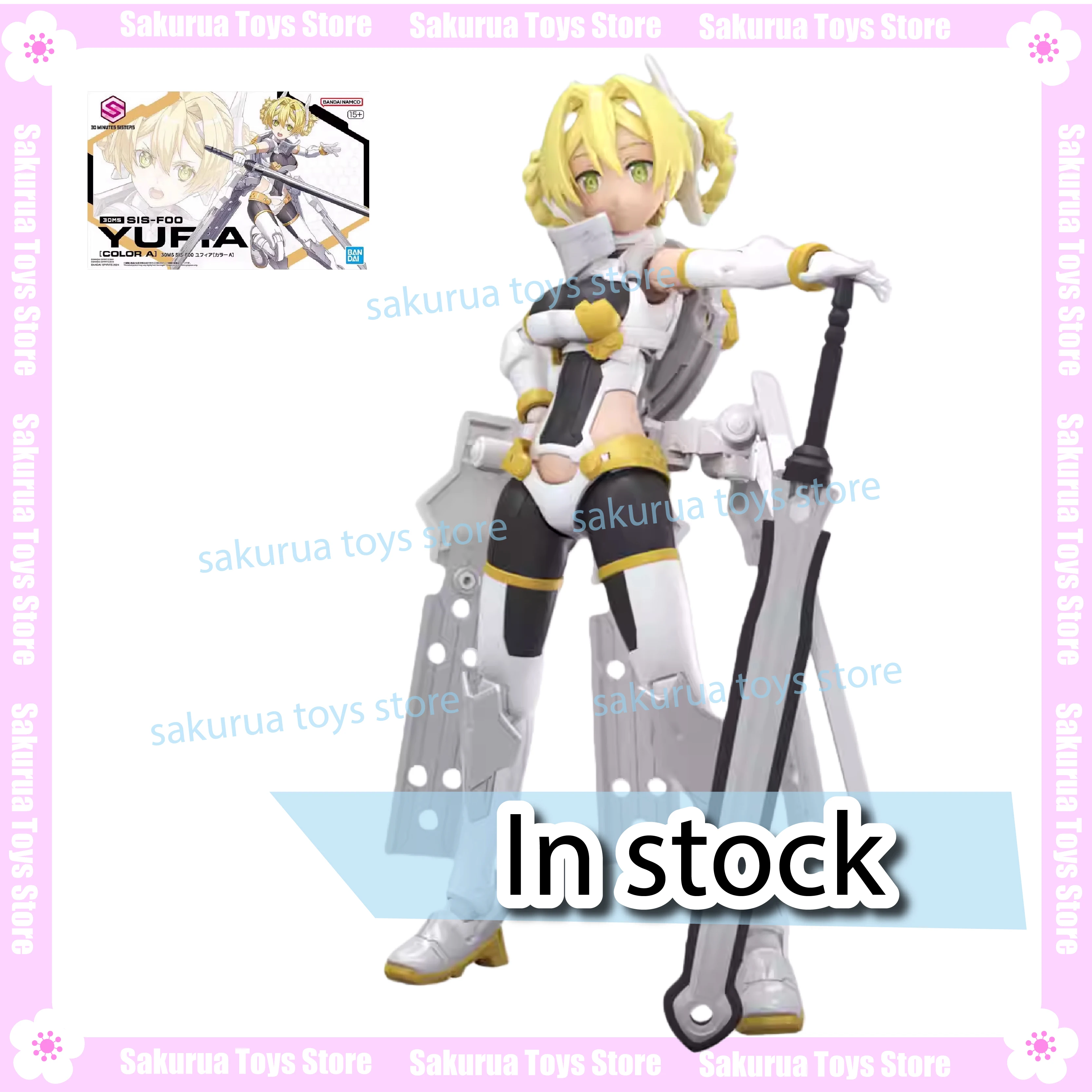 

In Stock Bandai 30MS SIS F00 YUFIA YUFIA YUFIA Color A Knight Machine Girl Assembled Model Movable Figure Collection Gift