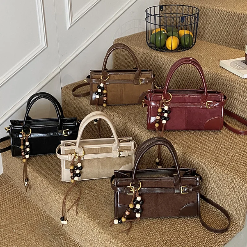 

Южнокорейские дизайнерские матовые сумки подмышки для женщин, роскошные сумки, кошельки, винтажная большая вместительная сумка на плечо Y2k с замком в стиле ретро