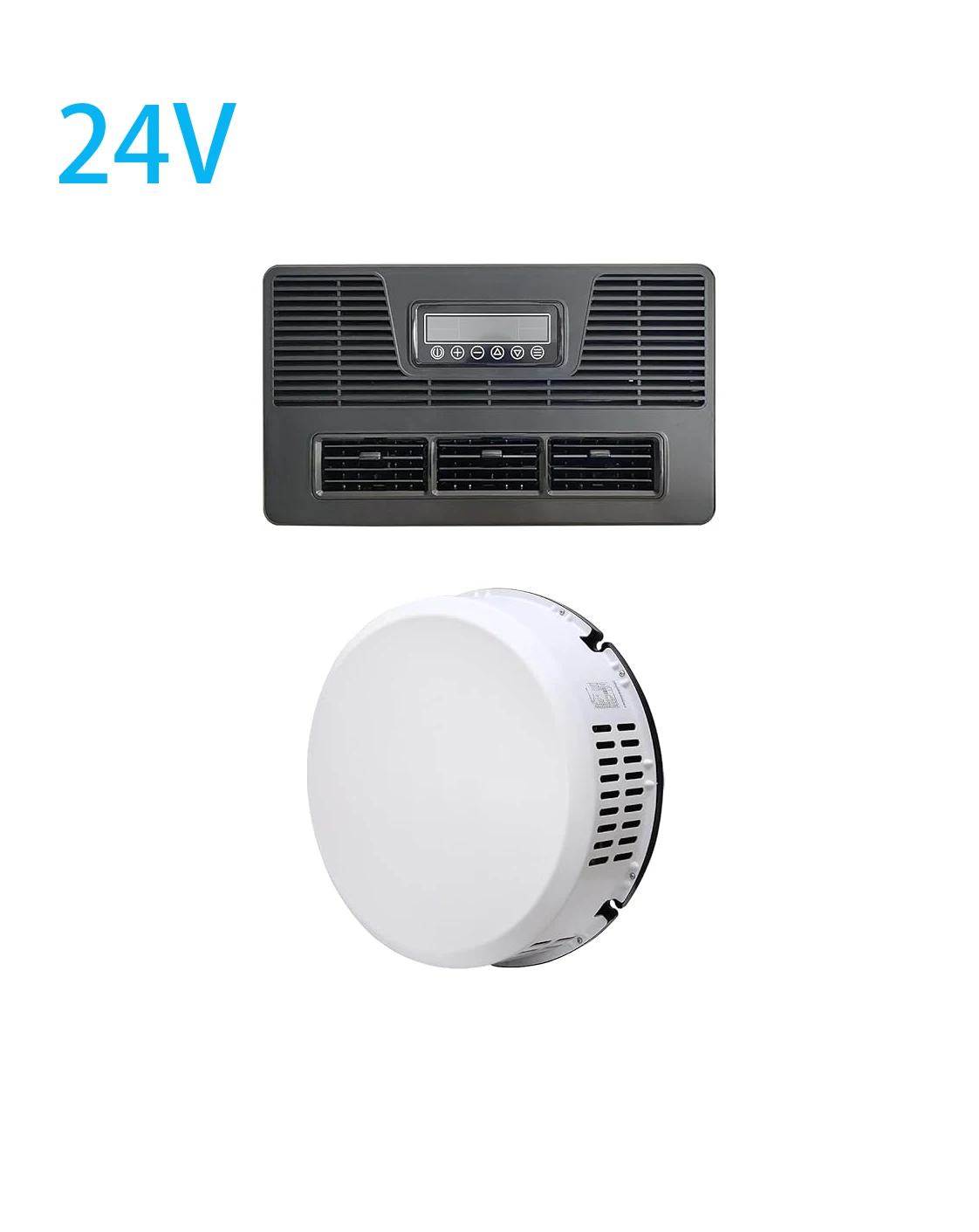 TELCOOL 24V Universal Tire-Type Off-Road Vehicle Air Conditioner, Split Type 24V DC Air Conditioner for Trucks, Trailers, Buses