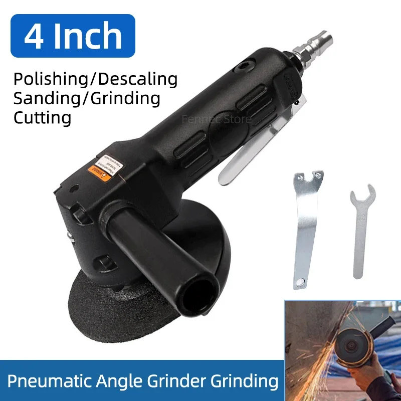 4 Inch Pneumatic Angle Grinder Wheel Air Grinder Tool for Metal Wood Cutting Grinder Pneumatic Tool Polishing Machine