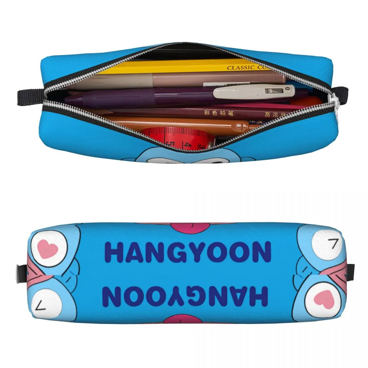 Cartoon Hangyodon Pencil Case Fun Pen Box Bags Girls Boys Big Capacity Students School Zipper Pencil Box