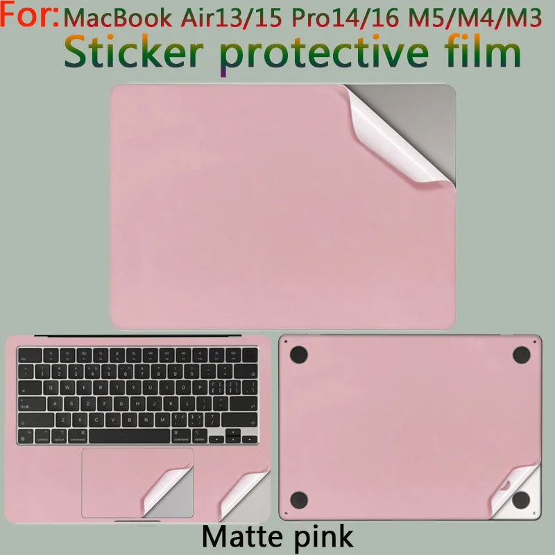 For MacBook Air13/15 M5/M4/M3 sticker protective film MacBook Pro14/16 M5/M4/M3 laptop fuselage shell film A3448/A3449 skin film