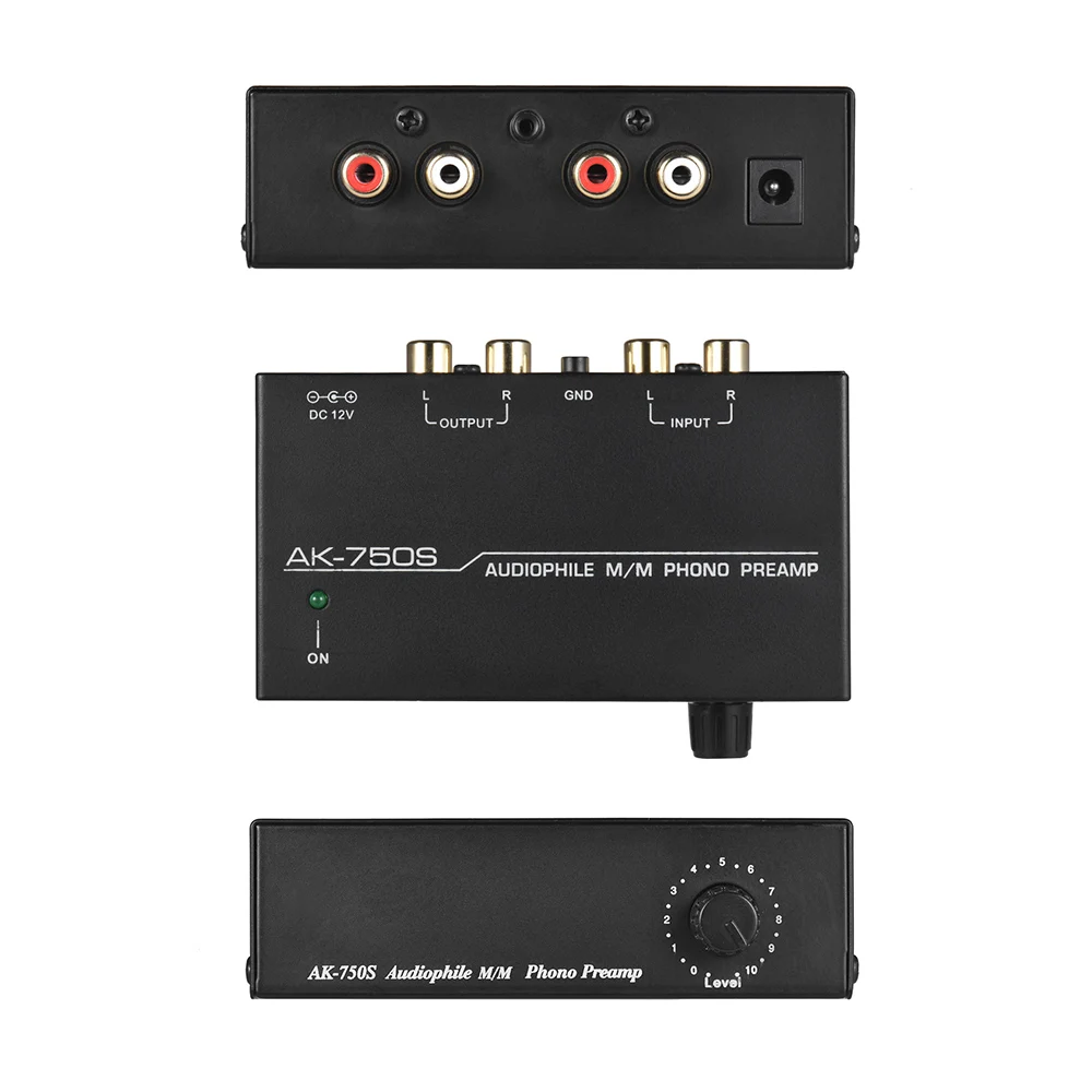 AK750s Mini Ultra-Compact Professional Audio Phono Preamp Factory Direct Supply