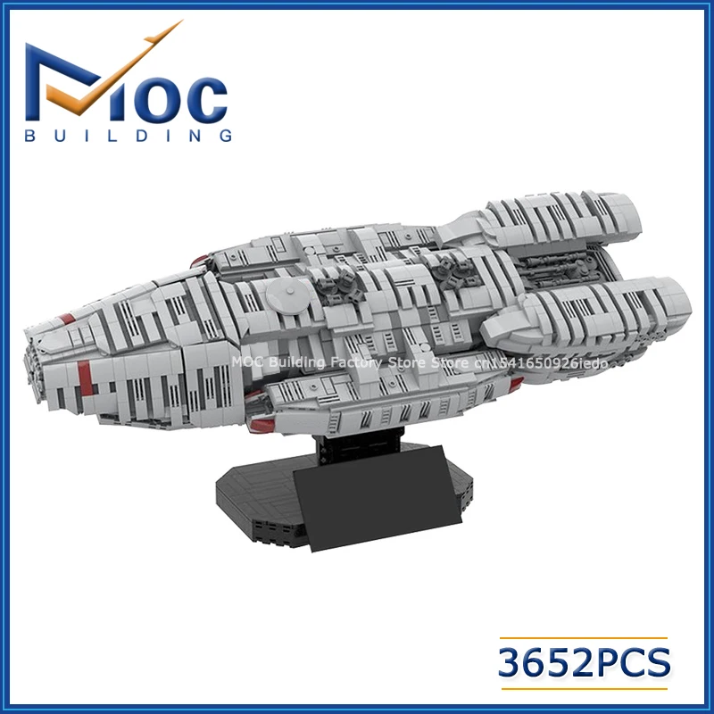 MOC 빌딩 블록 우주 시리즈 전투 우주선 모델 DIY 기술 벽돌 크리 에이 티브 조립 우주선 장난감 컬렉션 선물