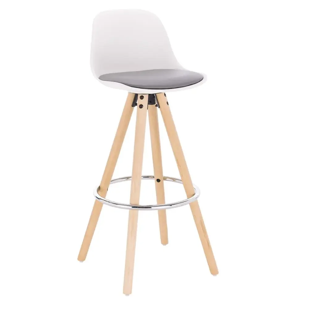 1PC Colorful Bar Stool counter stool  Seat Kitchen Stool with Footrest Bar Chairs for Kitchen Dining Coffee Office Home