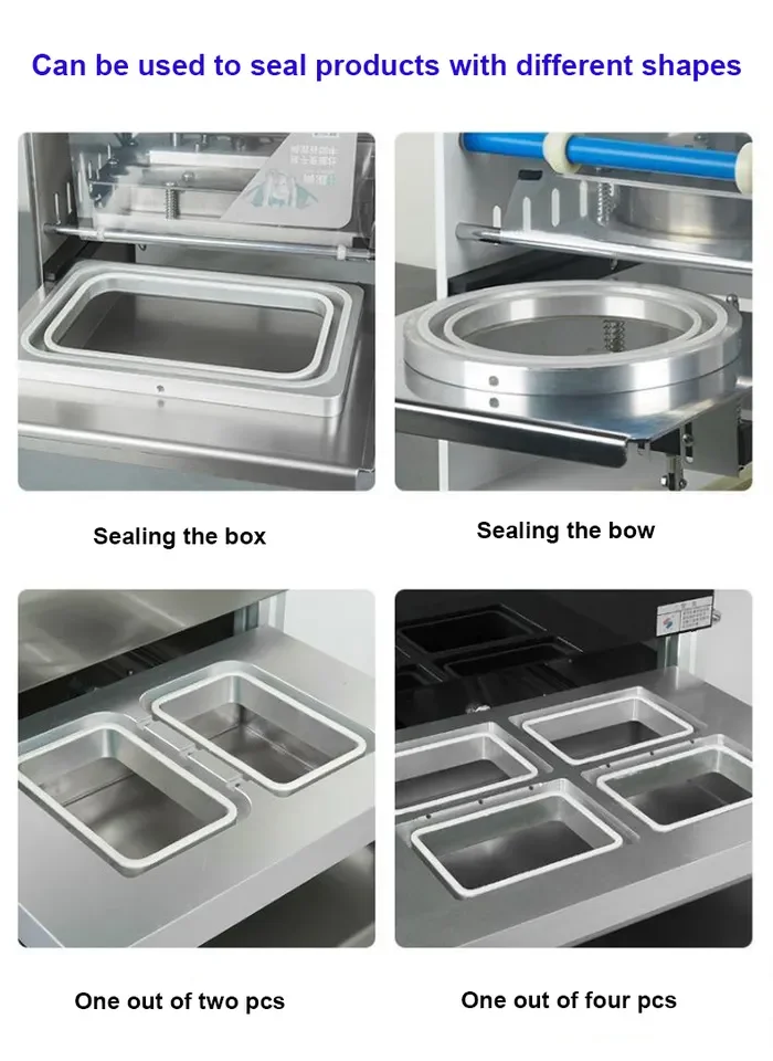 Automatic Vacuum Gas Flushing Sealer Salad-vegetable-heat Large Paper Service Parts Packing Tray Map Sealer Sealing Machine