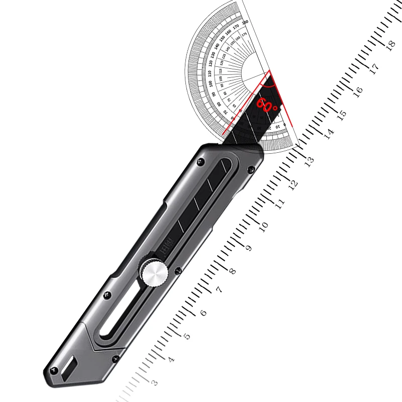 Utility Knife Box Cutter 6 In 1 Mutipurpose Stainless Steel Retractable Heavy Duty Waterproof Snap off Cutter Knife