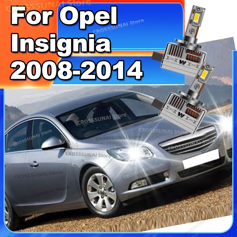

Светодиодные лампы для фар CANBUS, супер яркие ксеноновые фары 6000K для Opel Insignia 2008 2009 2010 2011 2012 2013 2014