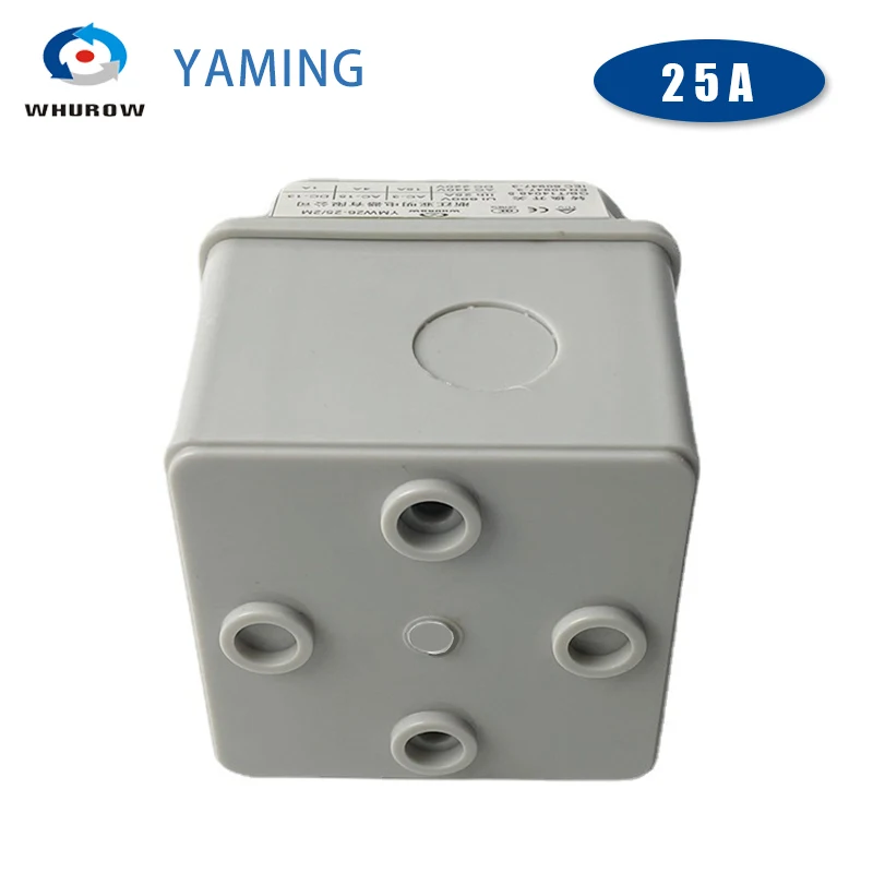 LW26-25/2M Changeover Cam 3 Position Rotary Switch 25A 2 Poles With Waterproof Enclosure Box Electric Motor Reversing