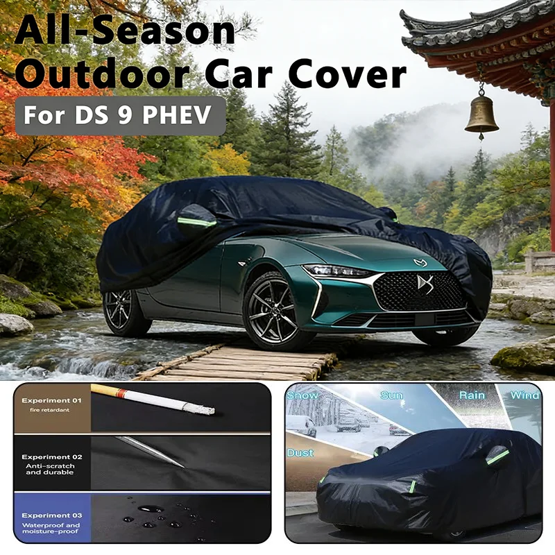 

For DS 9 Car Full Cover - Outdoor Waterproof Snowproof Sunshade, Winter & Summer All Weather Auto Protection Accessories