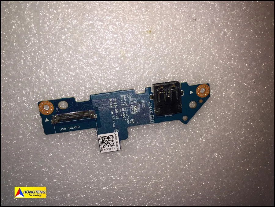 genuine FOR DELL FOR Alienware 15 R4 USB Port IO Board CABLE LS-D759P 0R40JH BAP10 Test OK