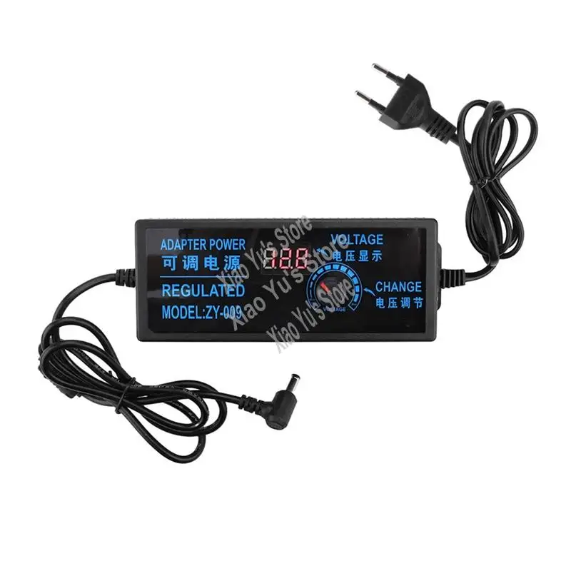 

Adjustable Voltage Power Supply Adapter AC100-240V To DV3V-24V 5A Digital Display Dimming Power Supply-BCBW