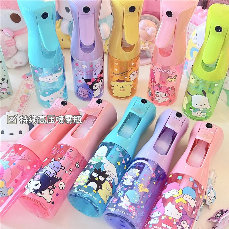 200ml Kawaii Sanrio Hello Kitty Spray Bottle Kuromi My Melody Cute Large Capacity High Pressure Continuous Hydration Sprayer