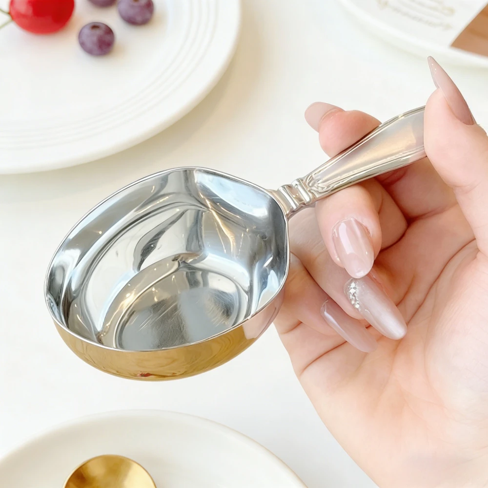 

Усовершенствованная ложка для дома, столовая утварь из нержавеющей стали, маленькая ложка-совок, кухонный инструмент, ложка для круп и зерновых, ложка для риса и лапши