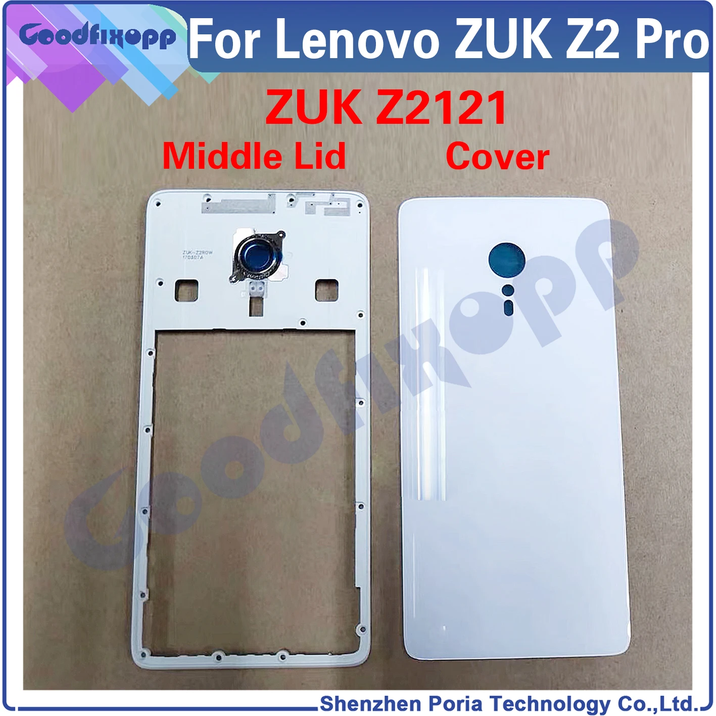 

For Lenovo ZUK Z2 Pro Z2121 Front Frame Battery Back Cover Rear Case Cover Middle Frame Rear Lid For Lenovo ZUK Z2Pro LCD Frame