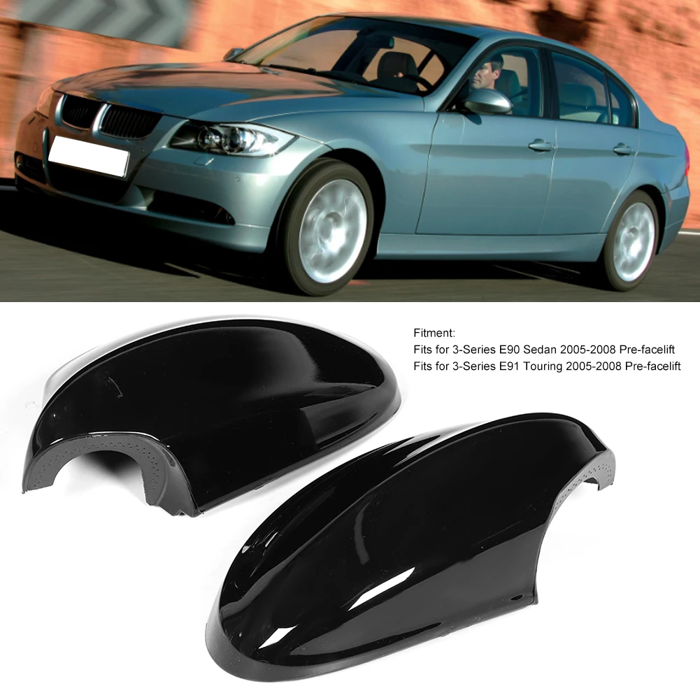 

Mirror Cover Anti Aging Mirror Cap Black Abs Mirror Shell For Bmw E90 E91 2005-2008 51167135097 51167135098