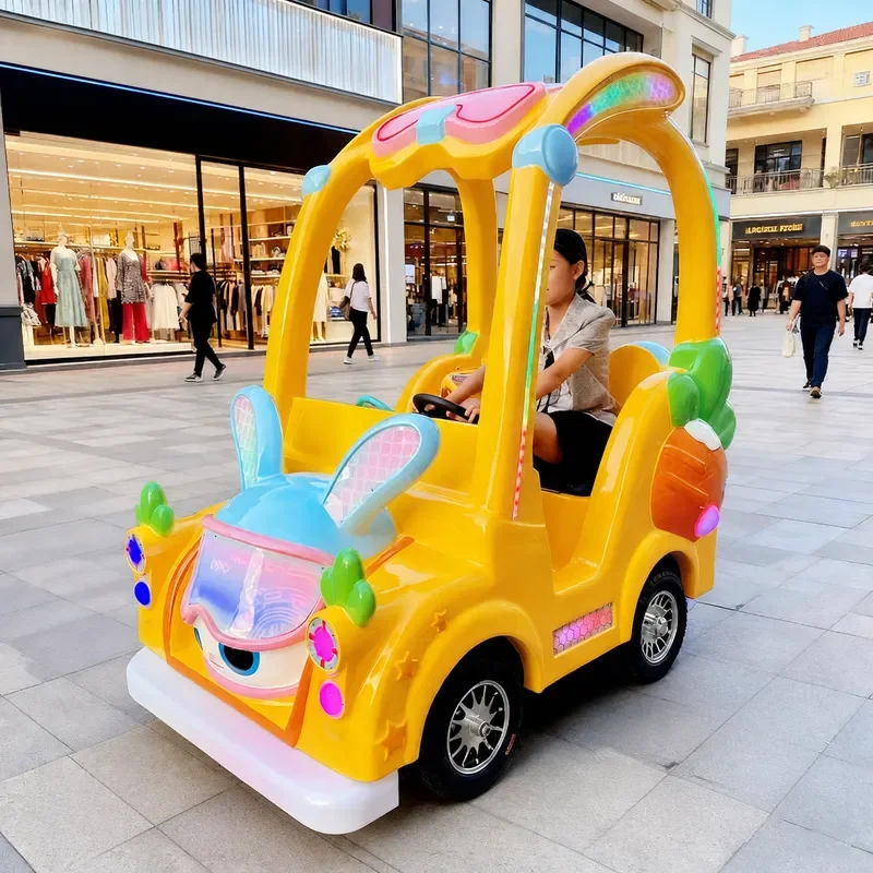 Outdoor FRP Bumper Car Amusement Equipment Luminous Bubble Sports Car for Square Stall and Fairground Rides
