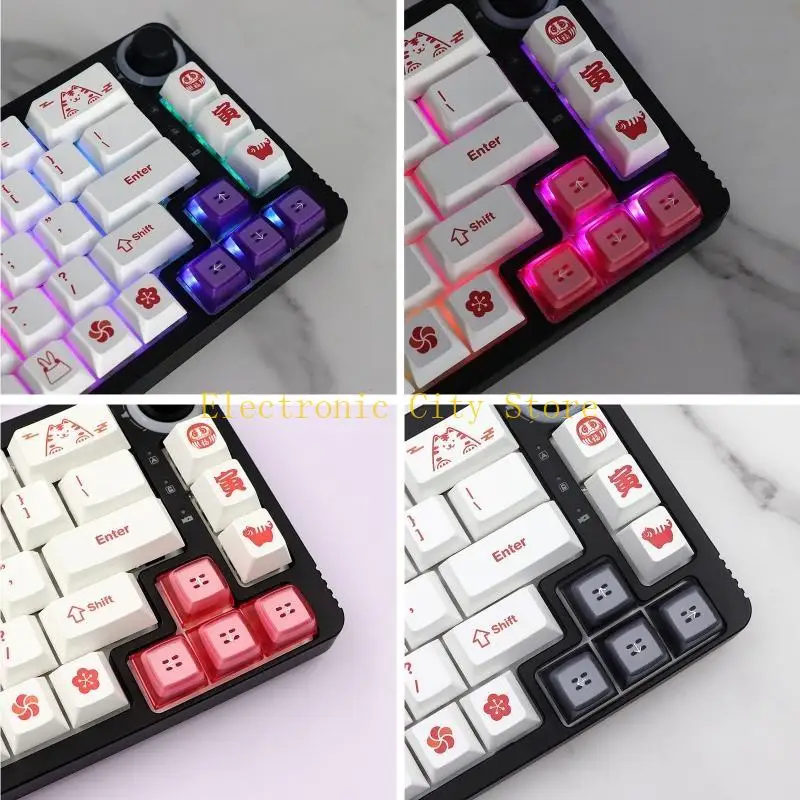ABS Keycap WASD Direction Esc 9 Keys Keycap Double-Shot Upgrade Ema Profile for HU8D