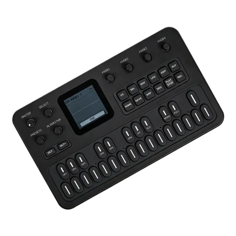 For FM-1 Portable Synthesizer MIDI Keyboard with Built-in Speaker for Outdoor Music Arrangement and Performance
