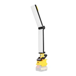 Cordless LED Luz de Trabalho com porta USB, portátil ao ar livre lanterna, 270 graus de rotação, apto para Dewalt, bateria 20V, 30W, 2400LM