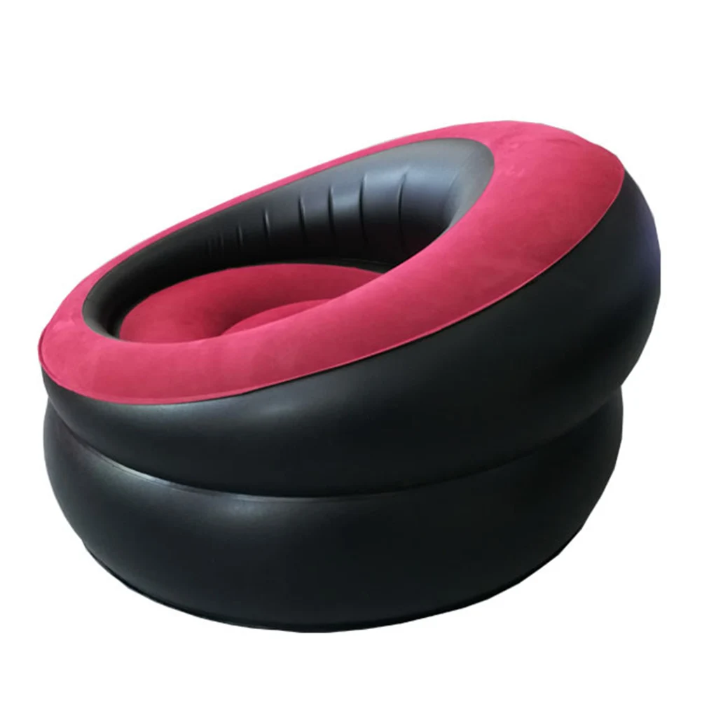 

1pc Inflatable Sofa PVC Lazy Couch Foldable Stool Child Couches Air Sofa Outdoor Camping Hiking Use Practical