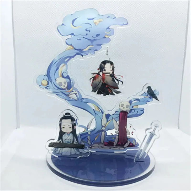 Nuevo gran maestro del cultivo demoníaco Wei wuxian Lan Wangji BL Mo Dao Zu Shi escena figura acrílica con soporte llavero regalos de navidad