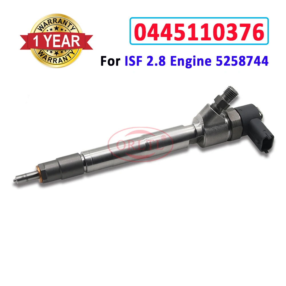 ORLTL Diesel 0 445 110 376 Common Rail Injector Nozzle 0445110376 For CUMMINSS 5285744 ISF 2.8 Engine 0445 110 376