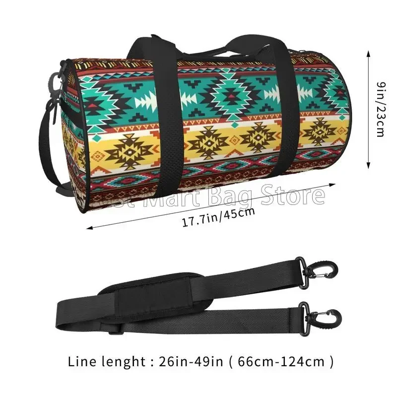 Navajo Horse Aztec Reise-Seesack, Weekender-Übernachtungstaschen, tragbare, wasserdichte Handgepäcktasche für Yoga, Fitnessstudio, Sport