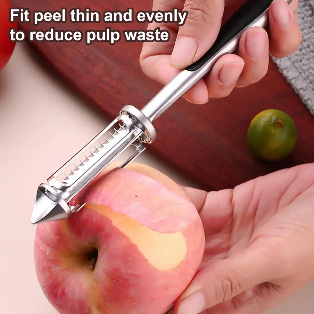 

5-in-1 Cutter Slicer Shredder Scraper Stainless Steel 5-in-1 Potato Peeler Cutter for Carrot Cucumber Salad for Easy